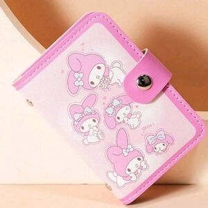 Sanrio Character My Melody Cute Pink Soft Wallet Card Holder Kawaii Style Y2K